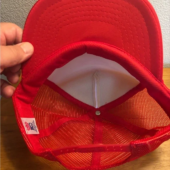 Rainier Amboy Territorial Days 1995 Red & White Trucker Hat - Picture 4 of 4
